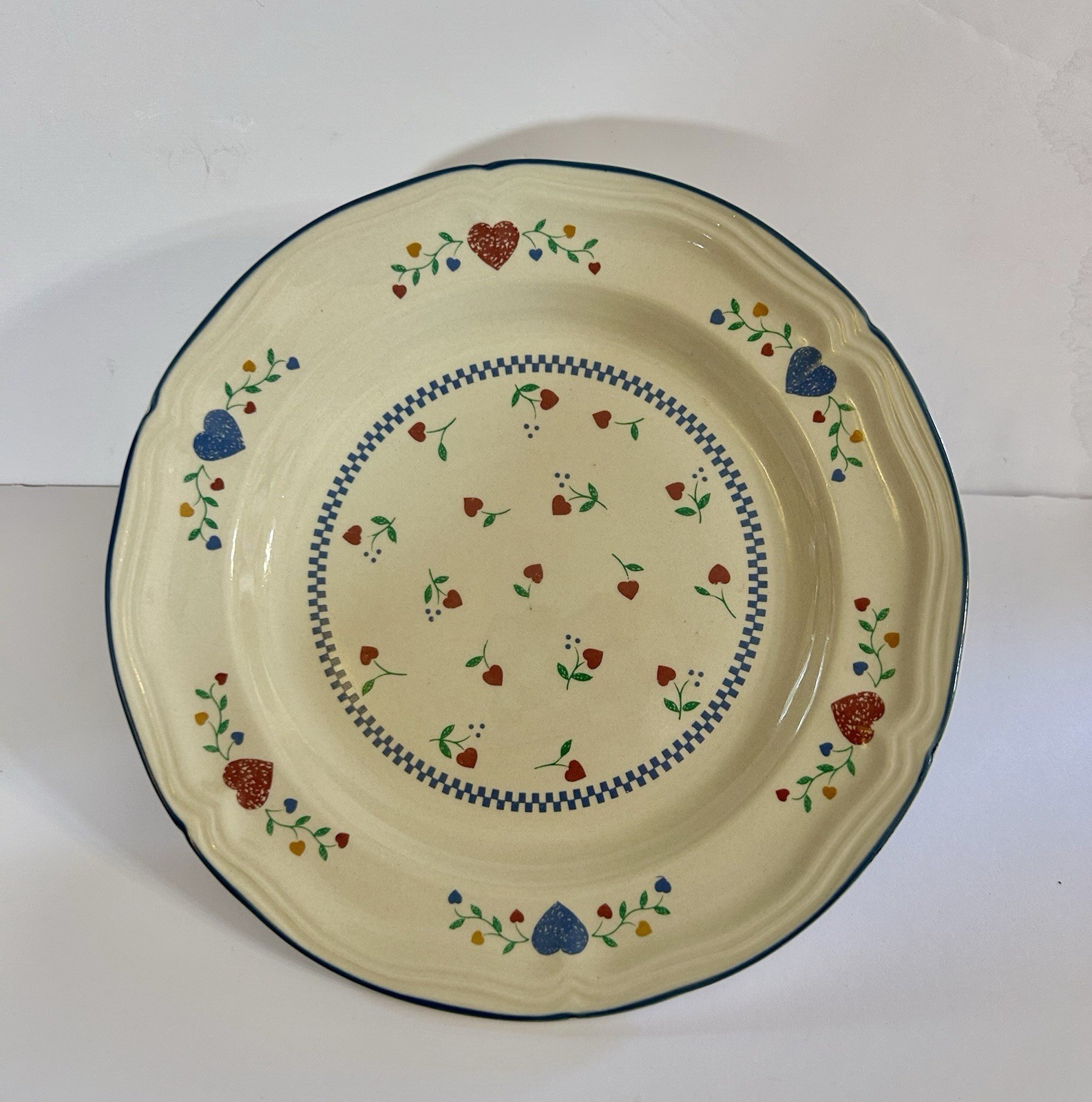Vintage 80’s Newcor Small Plate Legacy Hearts Perfect Cottagecore Piece!