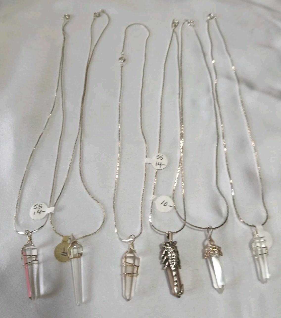 6pcs Lot Crystal Pendant Necklaces Brand NEW
