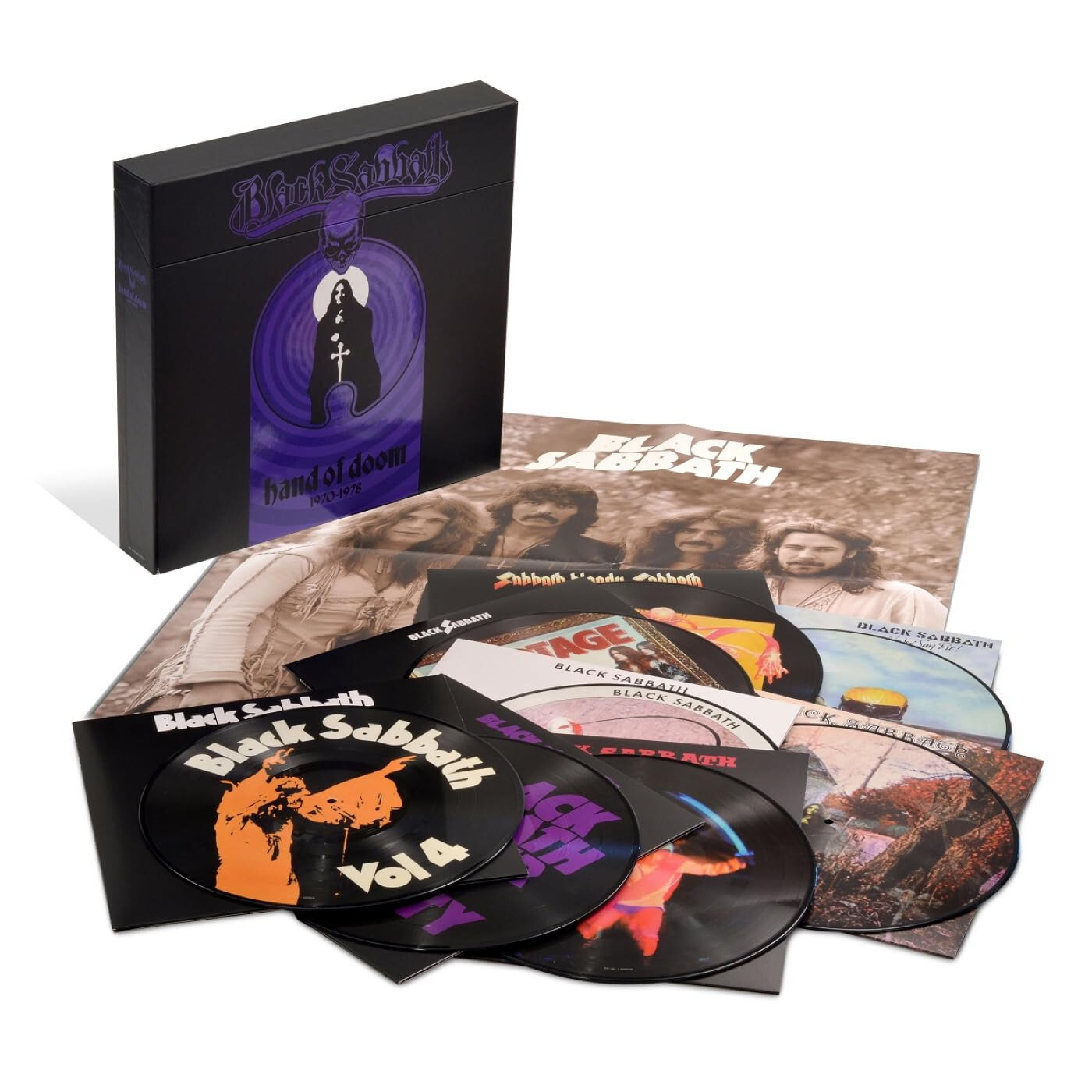 Black Sabbath: Hand Of Doom 8 Picture Vinyl Coffret, Neuf