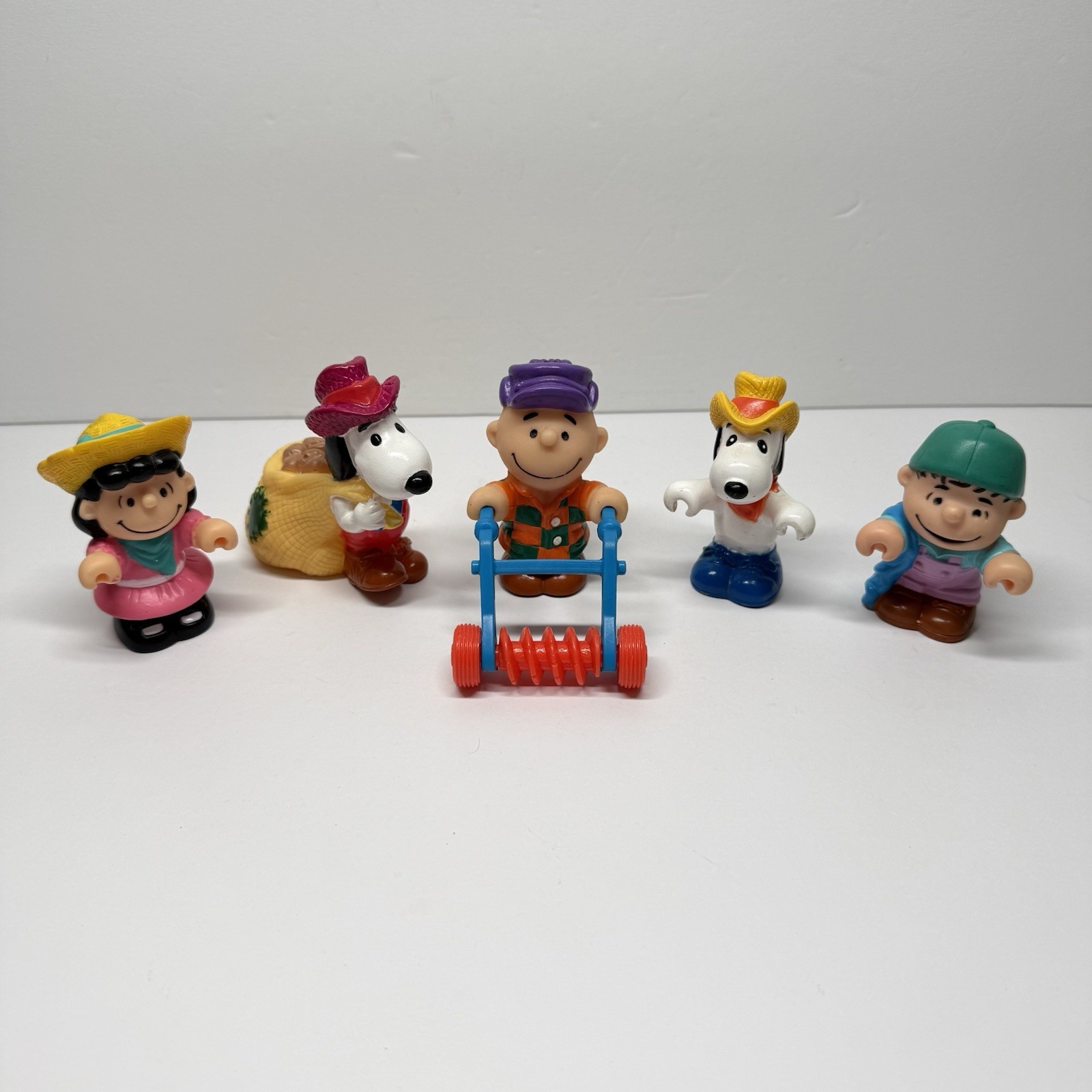 Lot of McDonald's Happy Meal Toys Peanuts Garden Farm Figures 1989 Charlie Brown