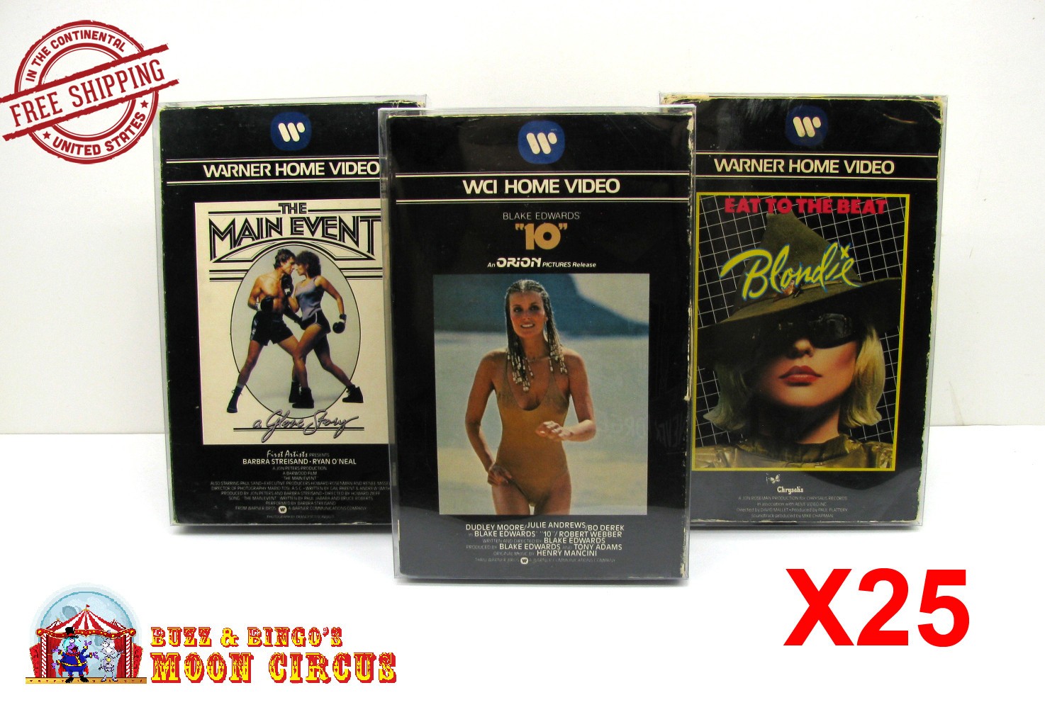 25x VHS DRAWER BOX (SIZEJ) - CLEAR PLASTIC PROTECTIVE BOX PROTECTORS SLEEVE