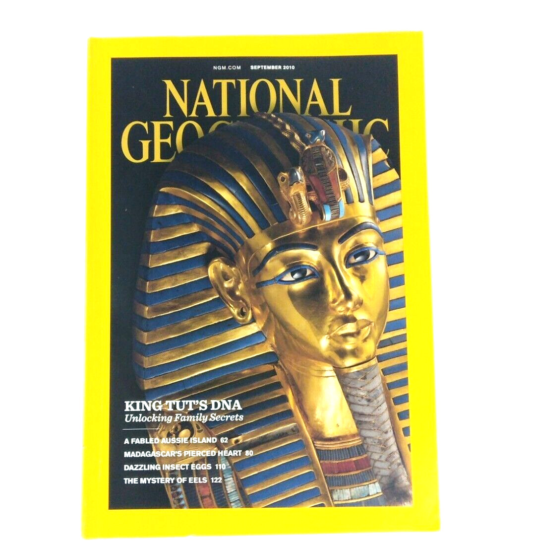 National Geographic Magazine Vtg September 2010 King Tut's DNA Insect Eggs eels