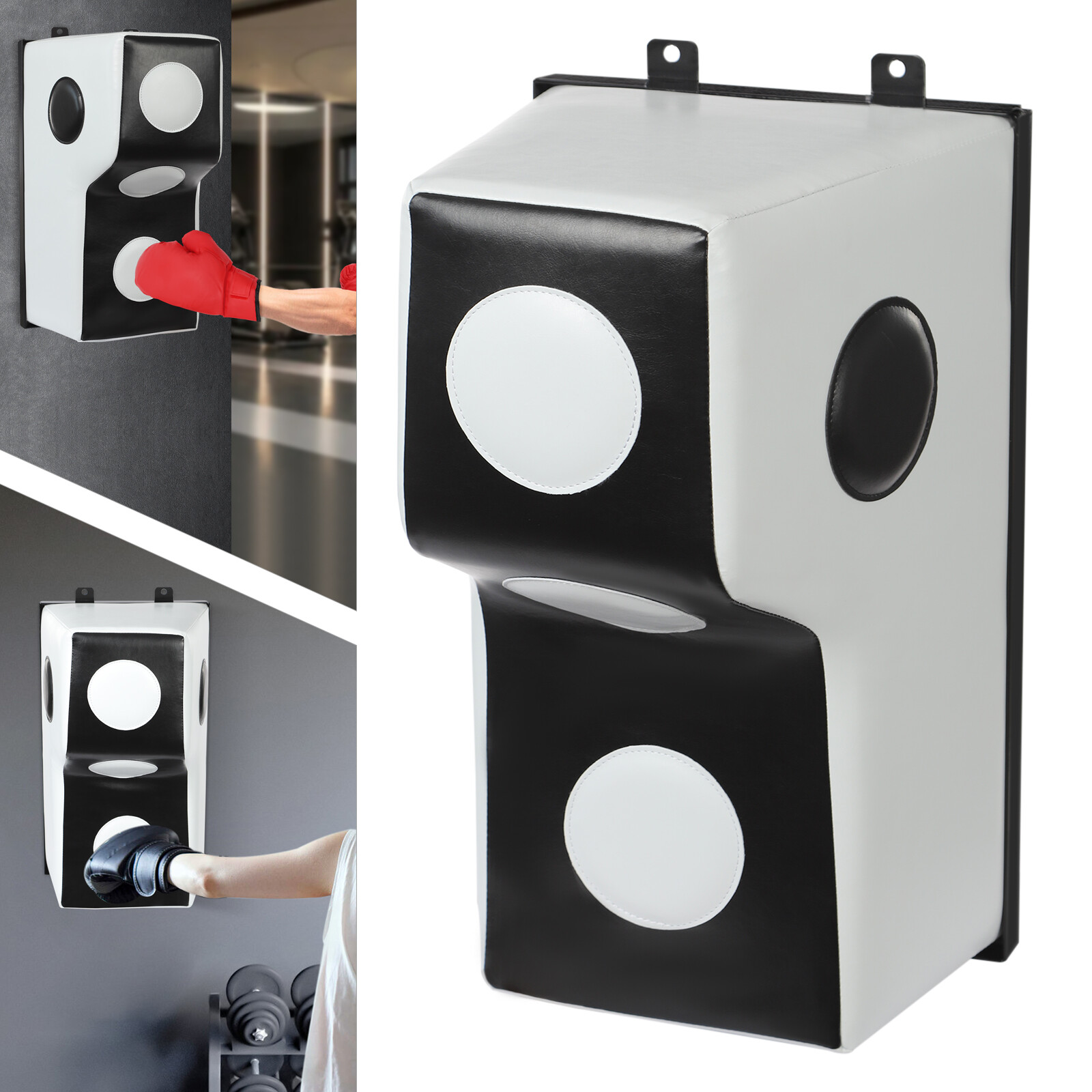 Wall Mount Punching Bag, Boxing Training Equipment for Hooks Uppercut Boxing Bag