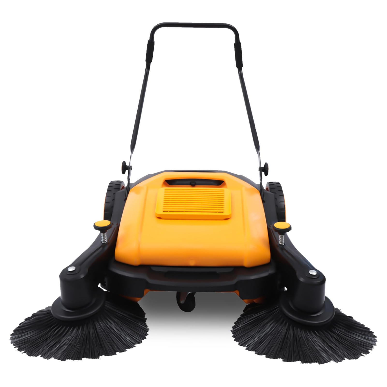 Energy-Saving Outdoor Manual Floor Sweeper,Hand-Push Design,14.53Gallon Capacity