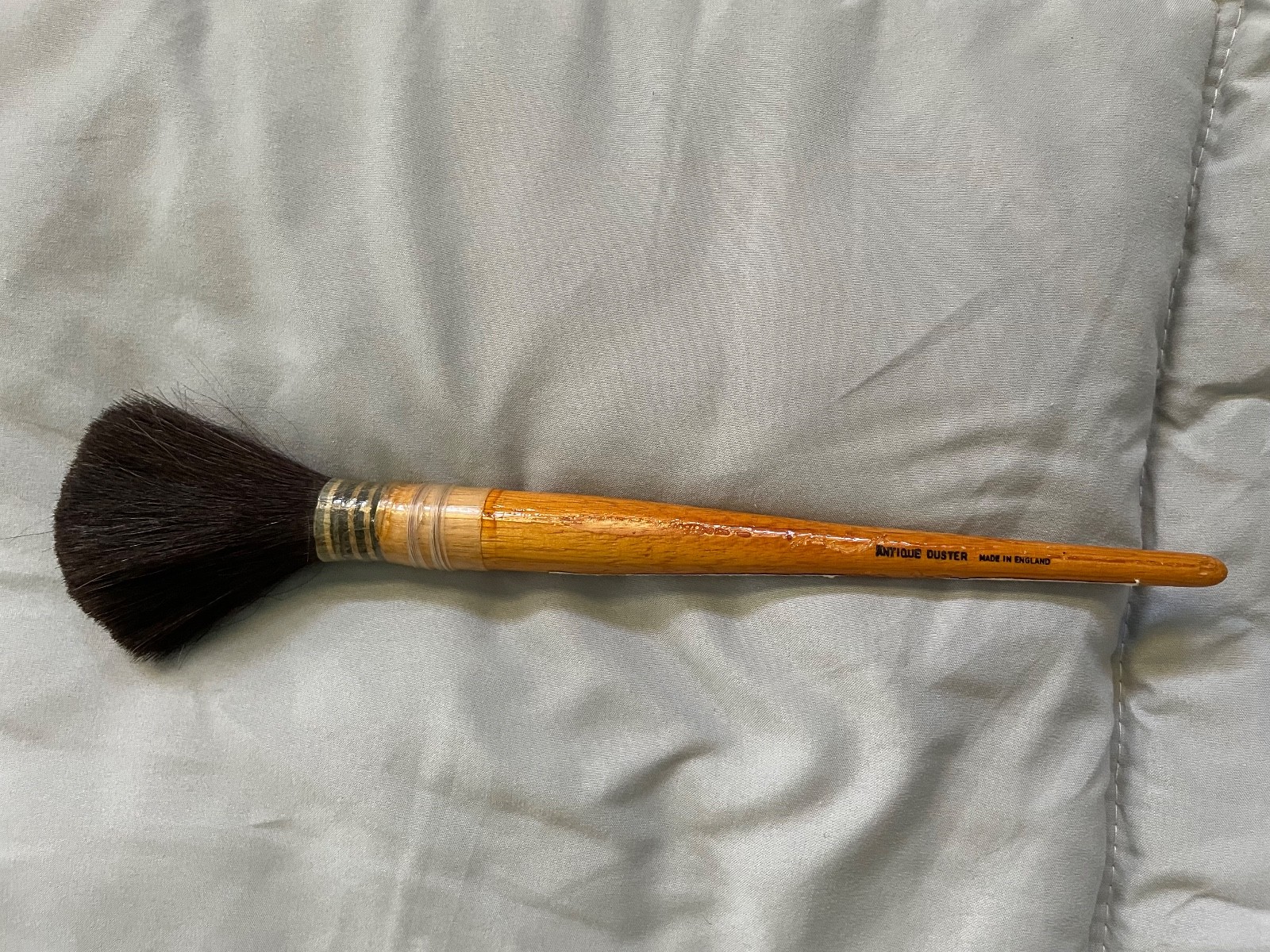 ANTIQUE DUSTER, Made in ENGLAND, 11" long, Wooden Handle