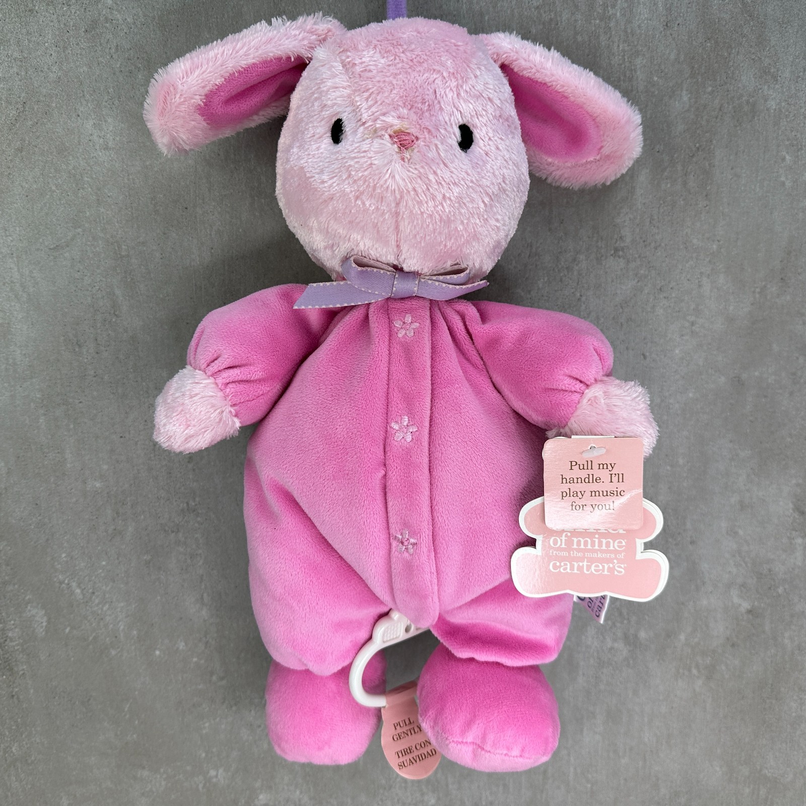 Bunny Carter's Child of Mine Musical Crib Toy Plush Stuffed Baby Toy w Tags 2007