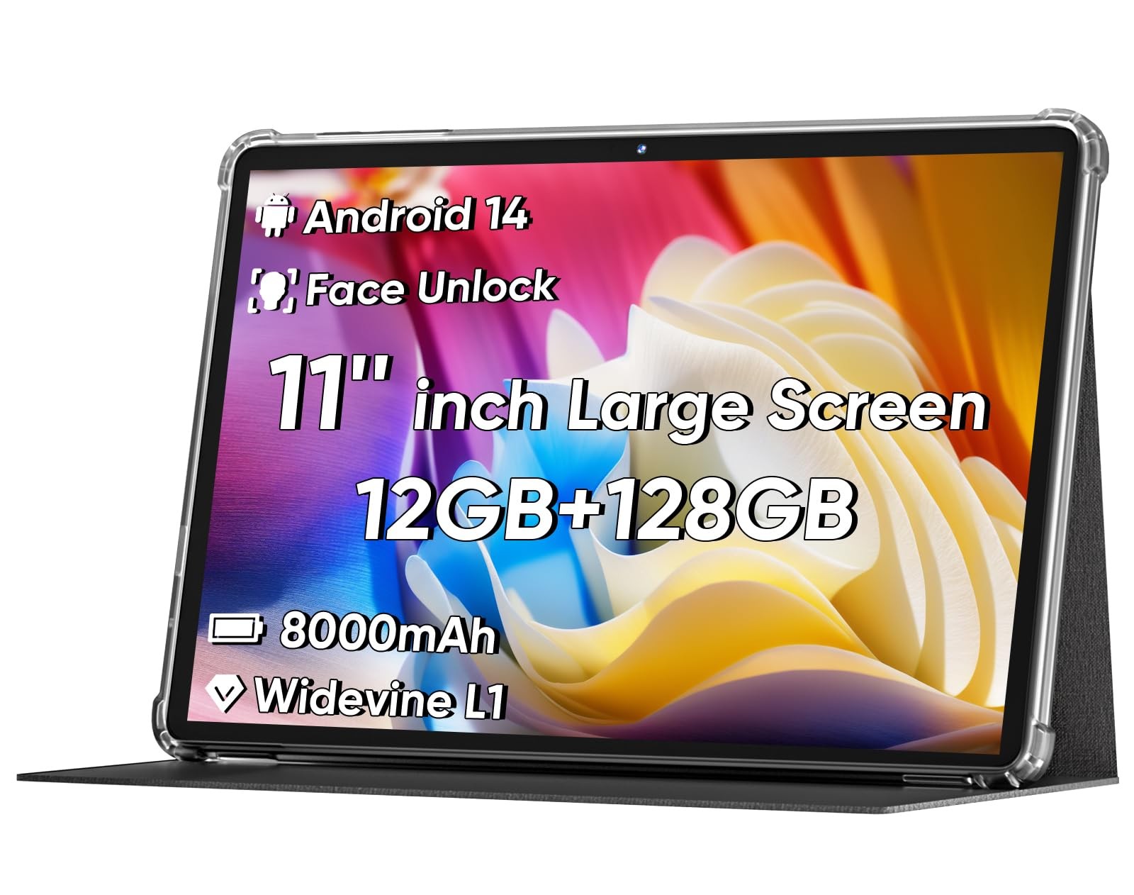 11inch Tablet 32G 128G 16 Octa core CPU COLORROOM 2026 Android Face Unlock Fast