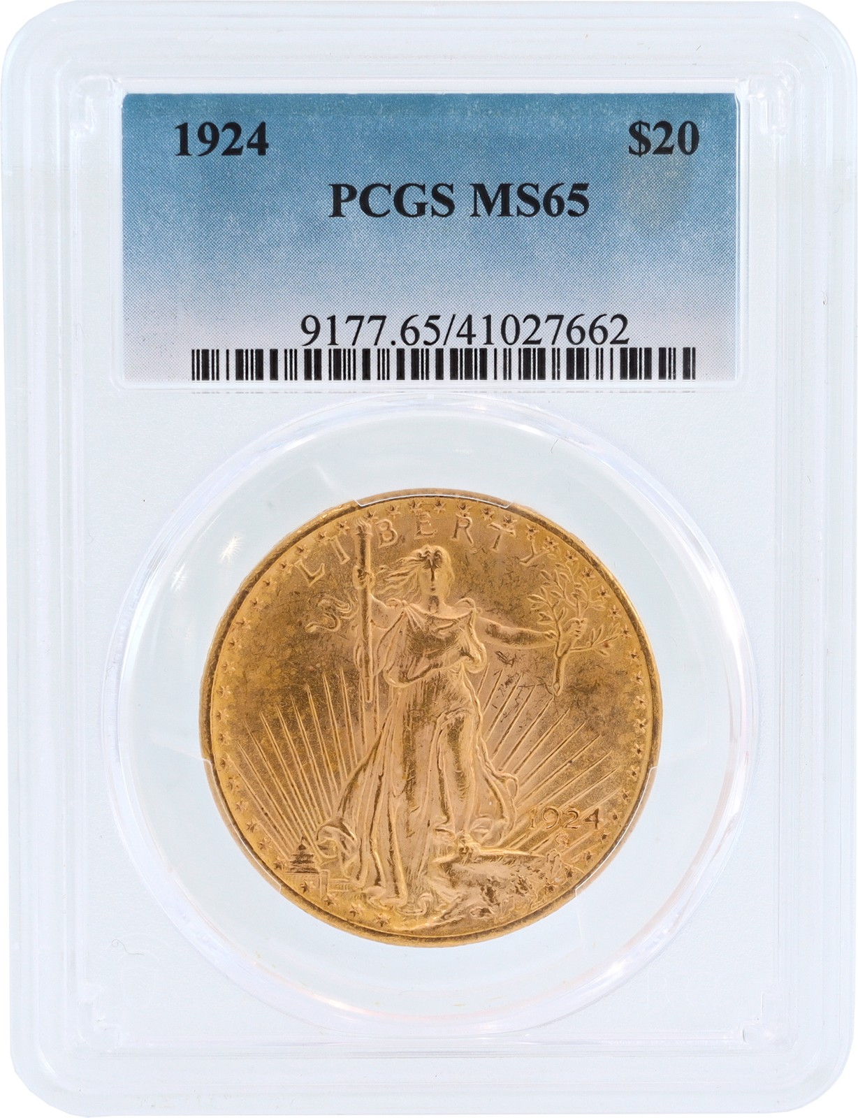 US $20 Saint-Gaudens Double Eagle PCGS MS 65