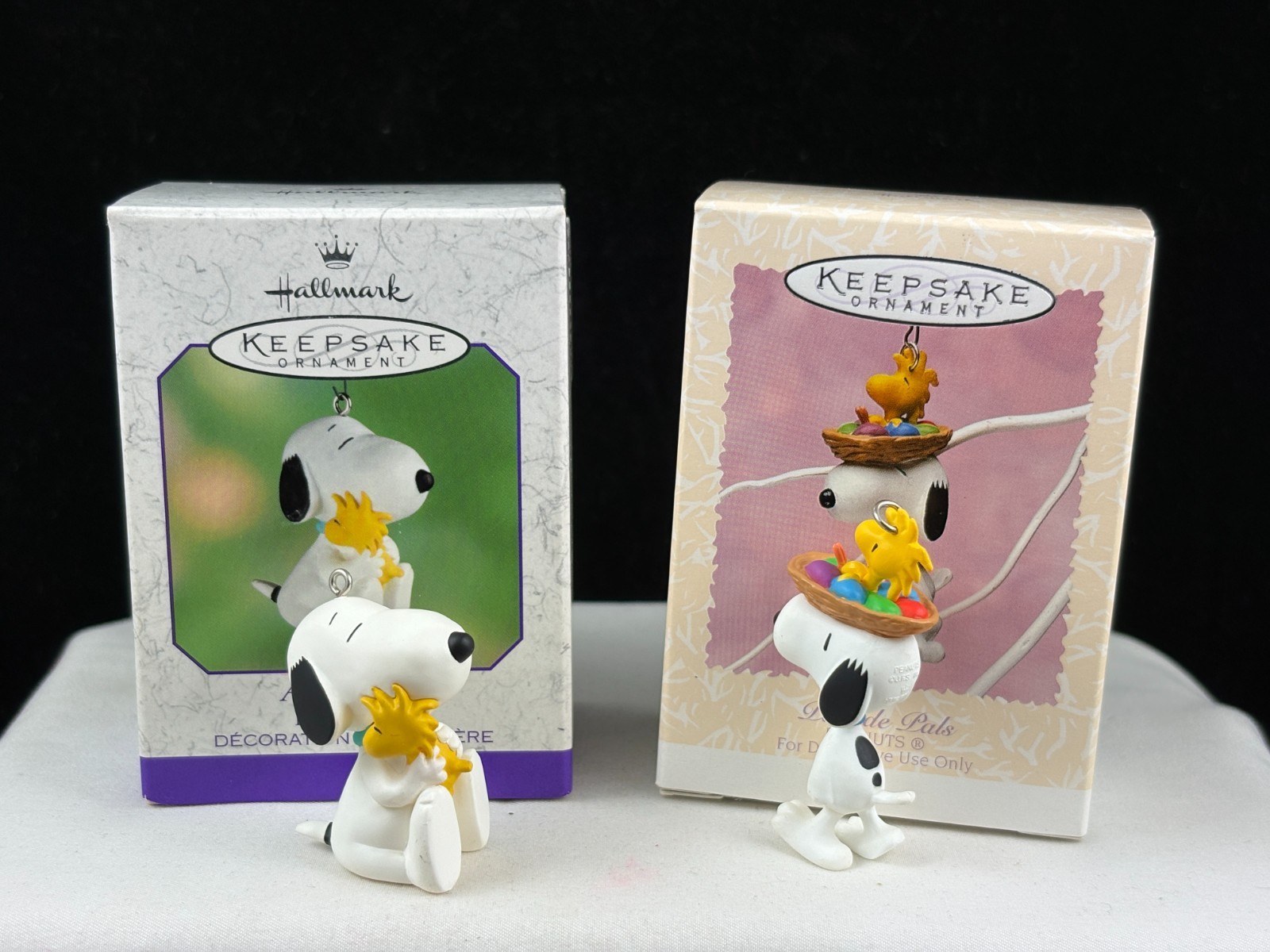 Hallmark Snoopy Peanuts 1996 2000 Woodstock Easter Ornaments
