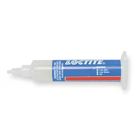Loctite 231525 Instant Adhesive, 455 Series, Clear, 0.35 Oz, Syringe