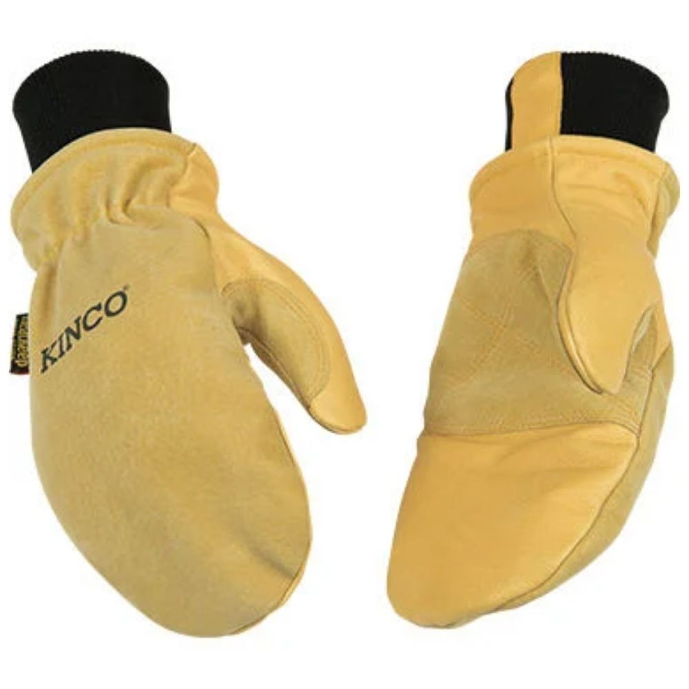 Kinco International 901T-Medium Gold Pigskin Mitten W / Heatkeep Lining Pair