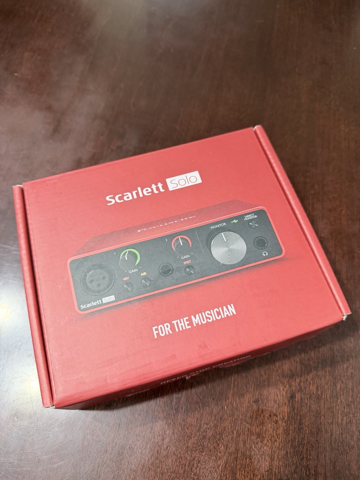 Focusrite Scarlett Solo 3rd Gen 2 Channel USB Audio Interface.