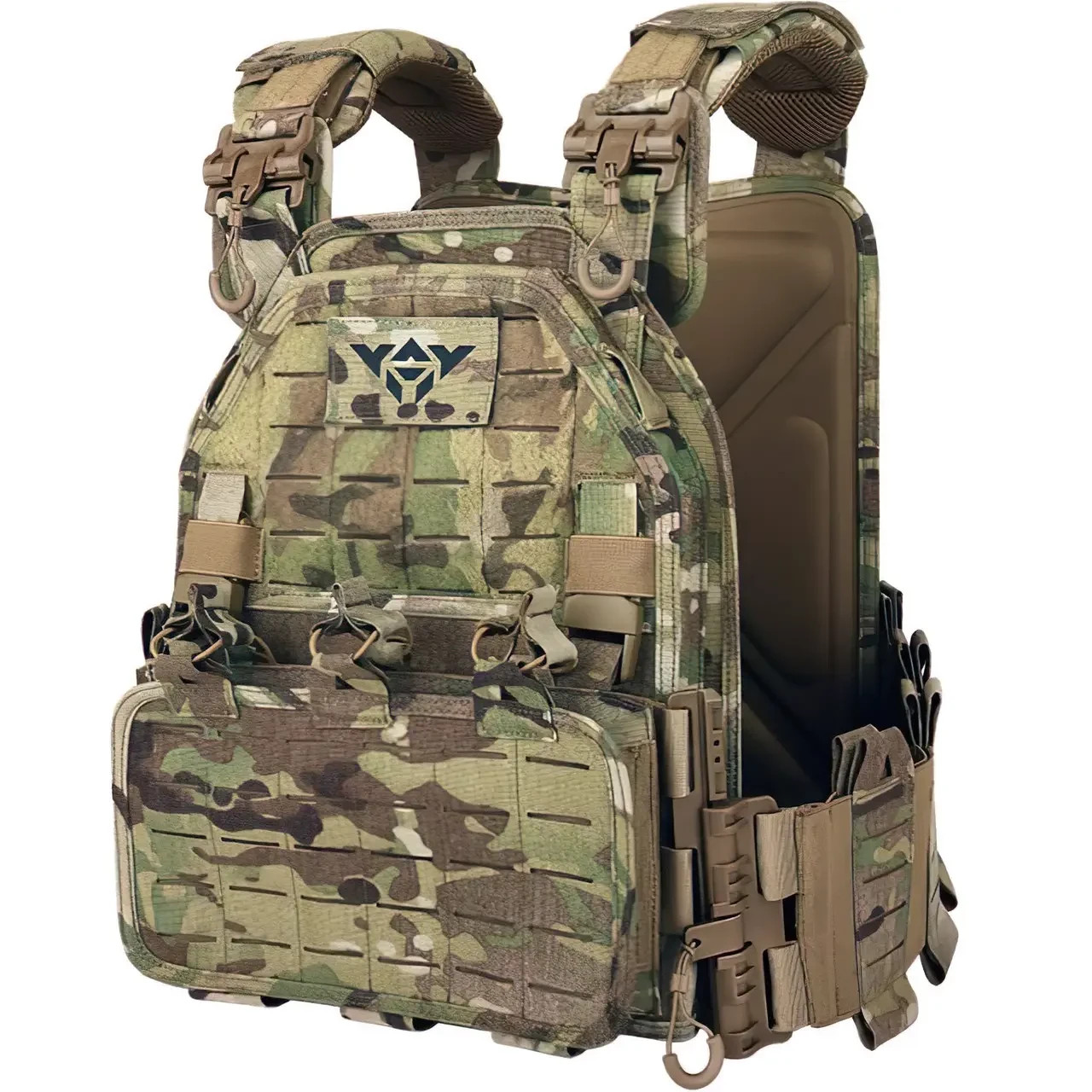 Multicam plate carrier with pouches and quick release MOLLE💙💛