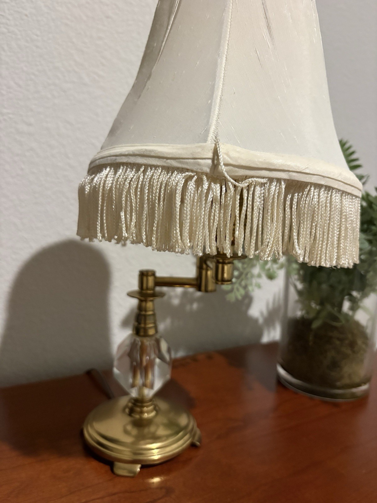 Waterford Wedgewood Table Lamp Beautiful Crystal Glass Signed 16”