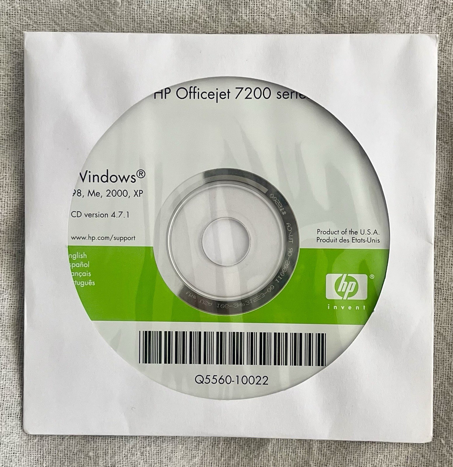 HP Officejet 7200 Series Windows 7.2 CD ROM