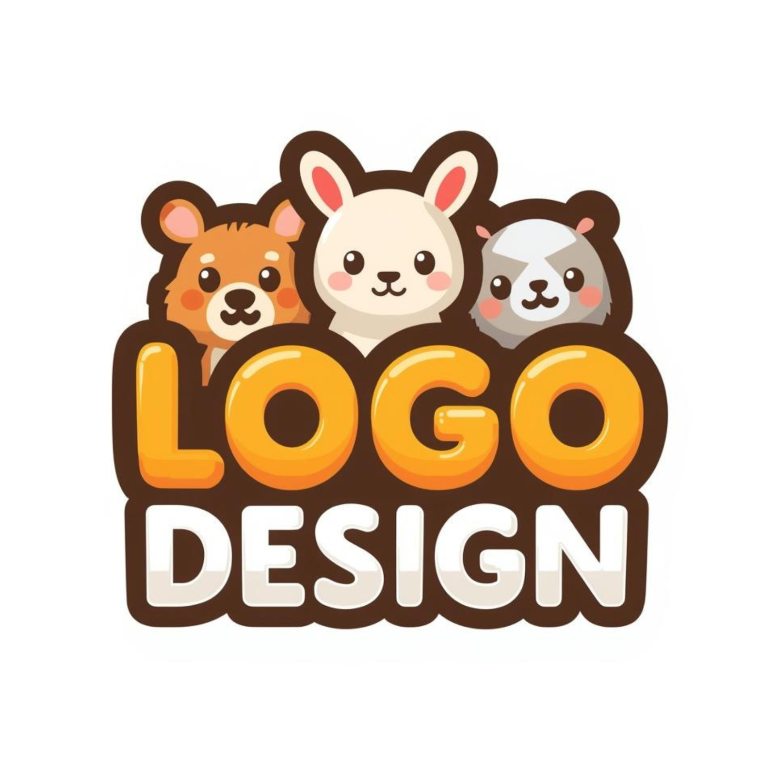 Cartoon Logo Design | Professional Mascot Logo for Business | Digital Download