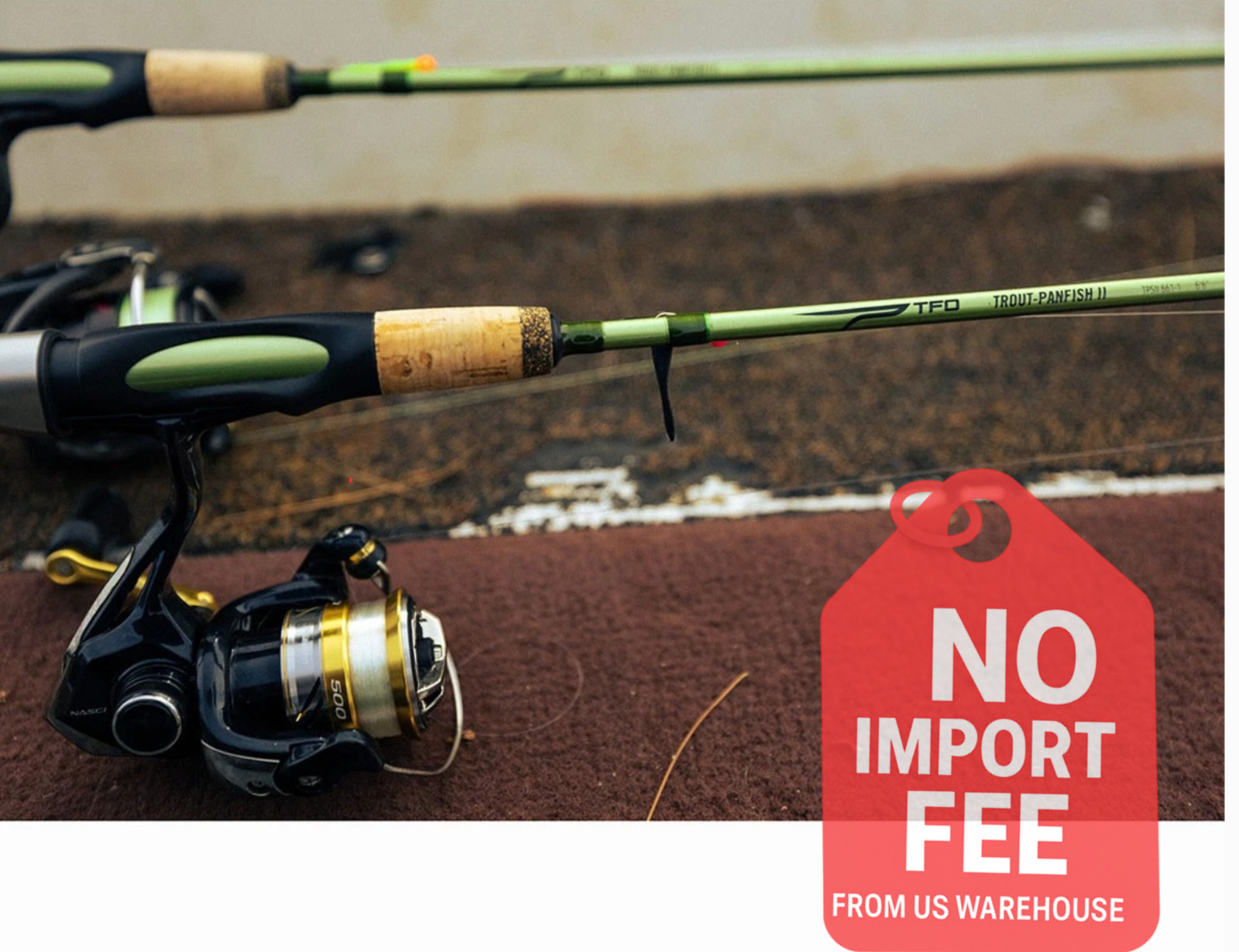 TFO Trout Panfish II 7’0" Light 1pc Spinning Rod Fishing Pole TPS2 702-1