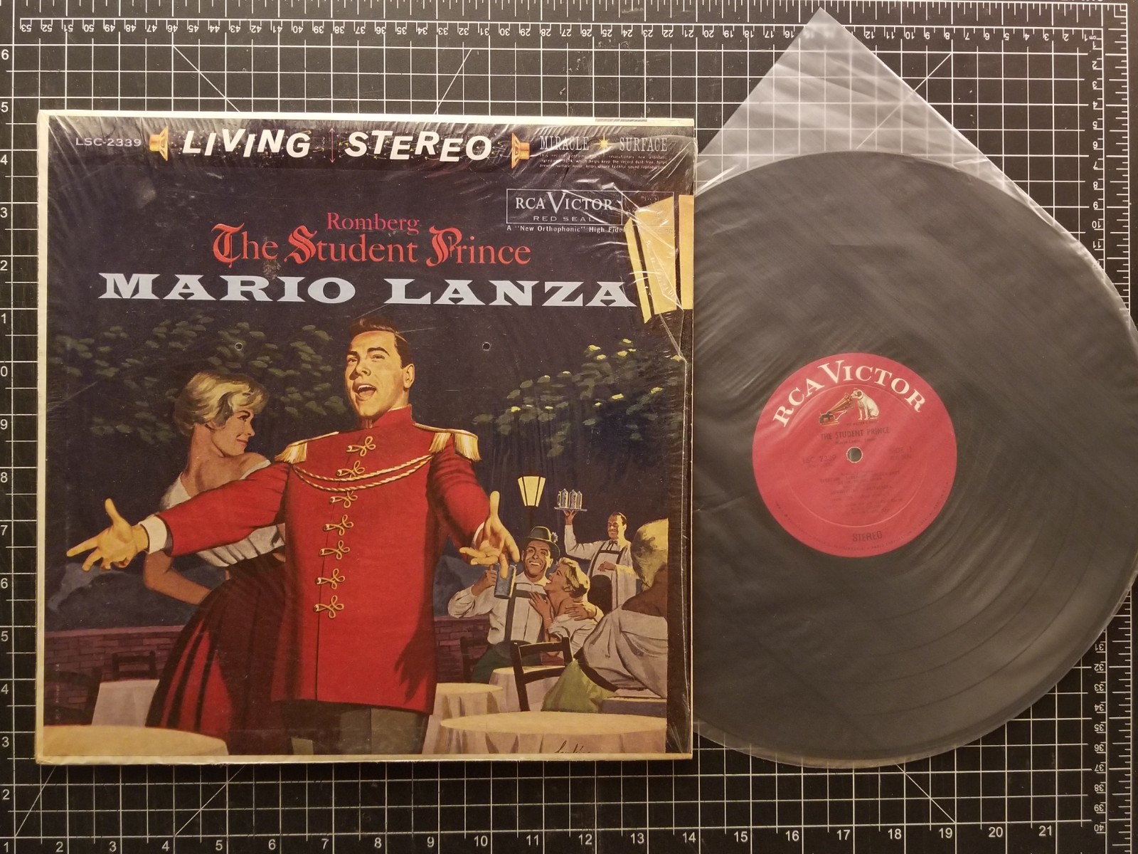 MARIO LANZA The Student Prince LP 1960 IN SHRINK VG+/VG+ RCA Vinyl NORMA GIUSTI