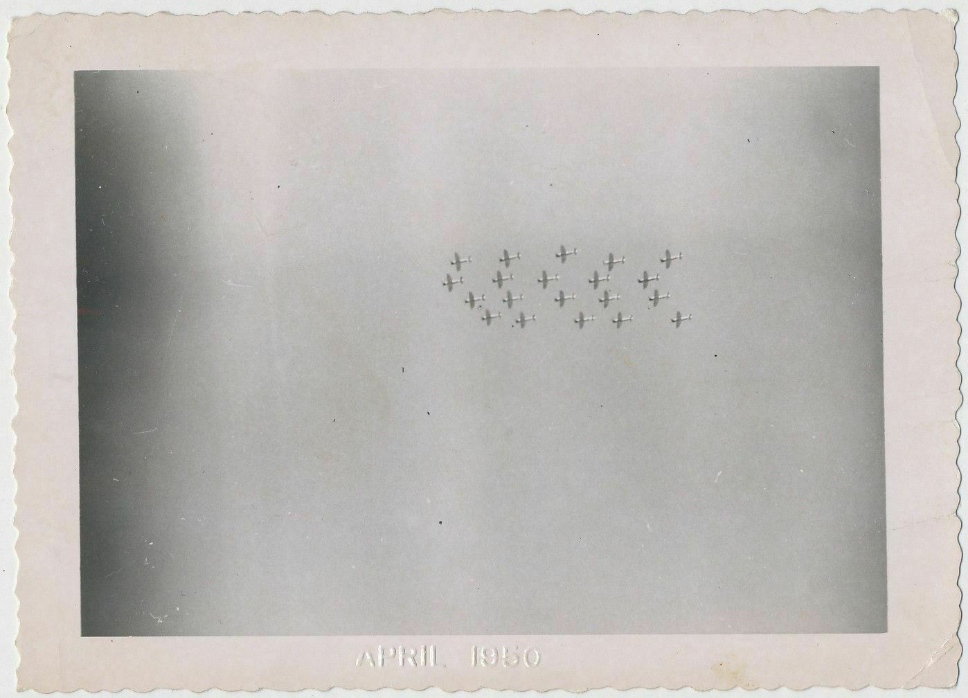 USAF A/C Flyby in Germany 1950 - Photo