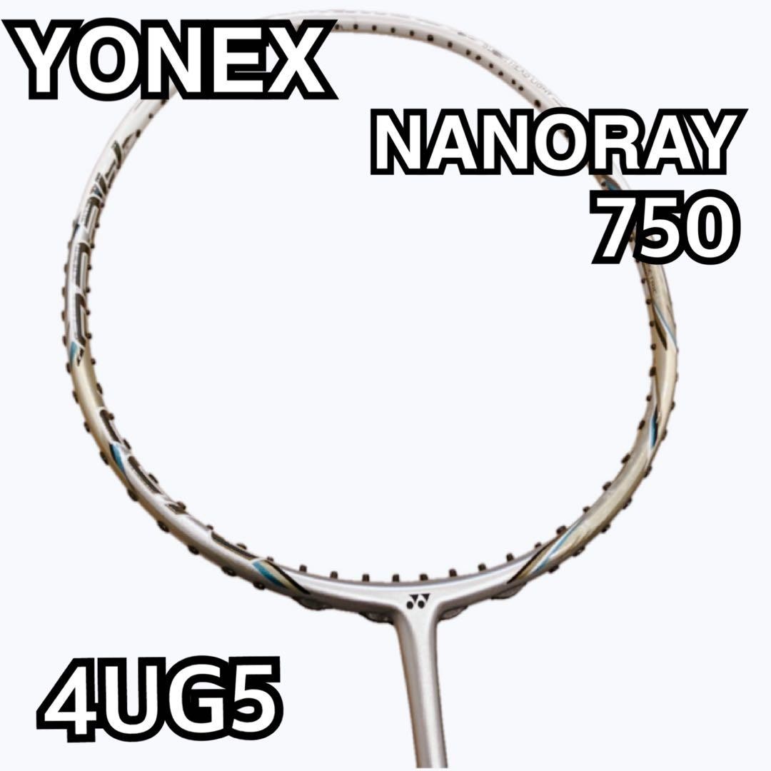 YONEX NANORAY 750 4UG5 Badminton Racket - Used, Minor Scratches