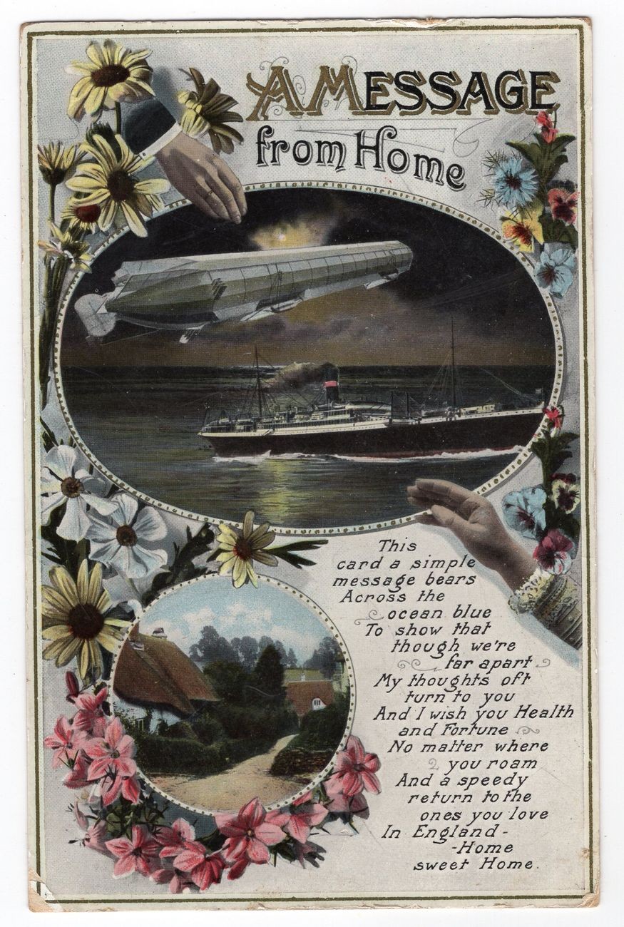 Zeppelin/Channel Zeppelin Postcard Unused (FA0653)