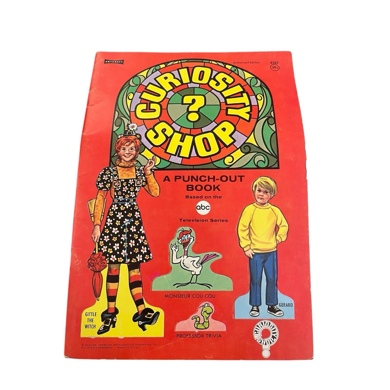 Curiosity Shop Punch-Out Book Vintage