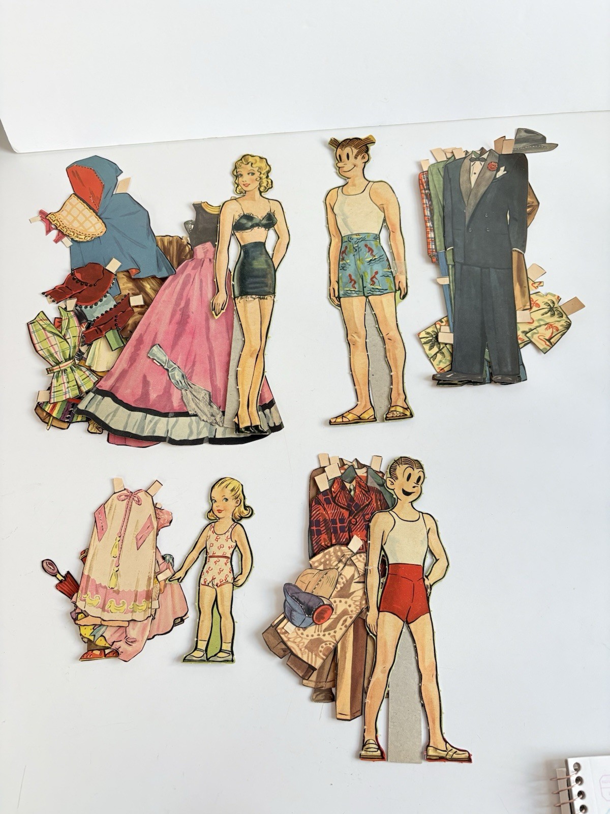 Vintage Original 1948 BLONDIE Whitman Paper Dolls and Clothes