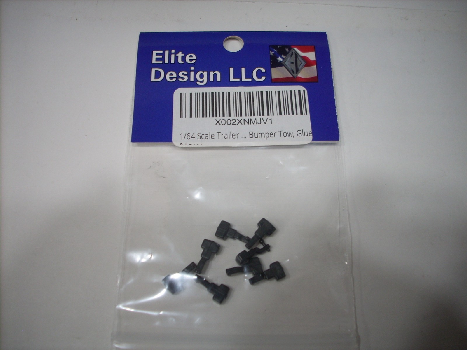 1/64 Scale Trailer Hitch, Bumper Tow 8pc, Glue on