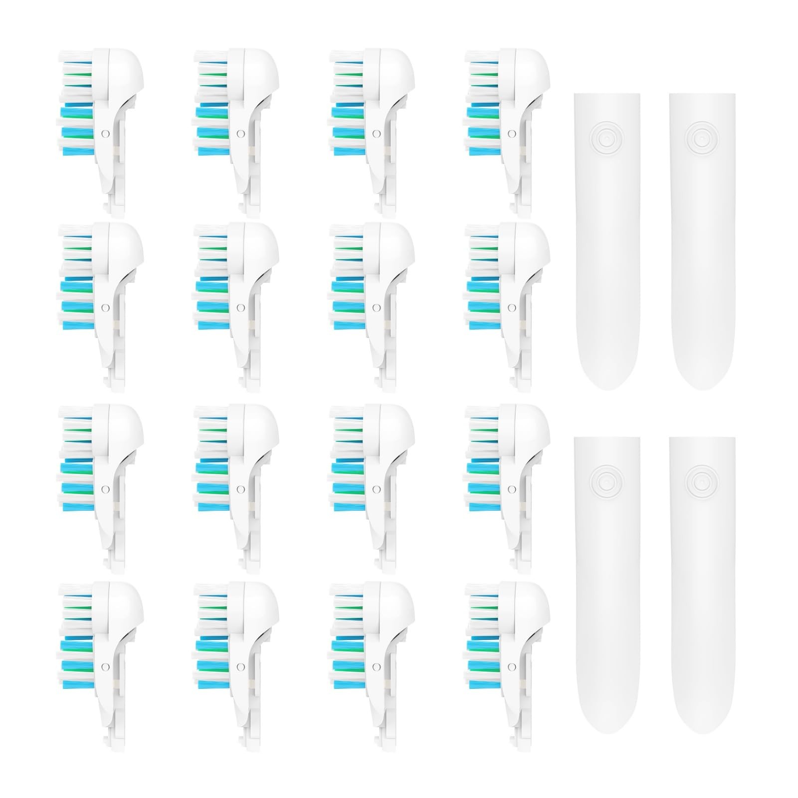 4/8/16 Pcs Electric Toothbrush Replacement Heads Sensitive Dual Clean Rotatin...