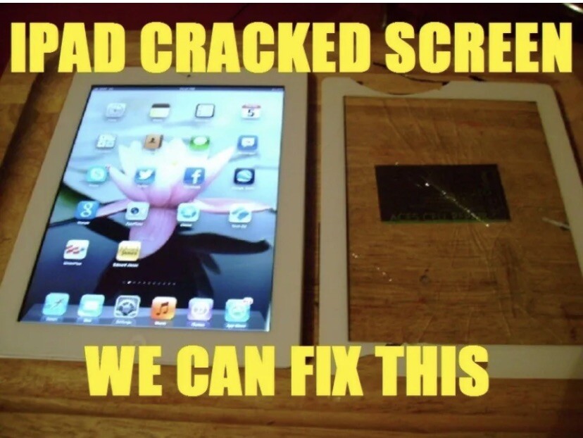 iPad 5th 6th 7th Generation Cracked Digitizer Screen Repair Service 9th Gen