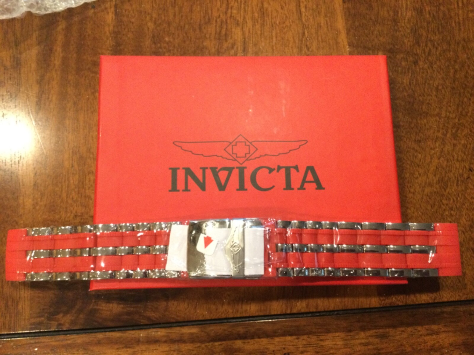 BRAND NEW INVICTA RUSSIAN DIVER RED RUBBER SS REPLACEMENT STRAP 26MM LUGS