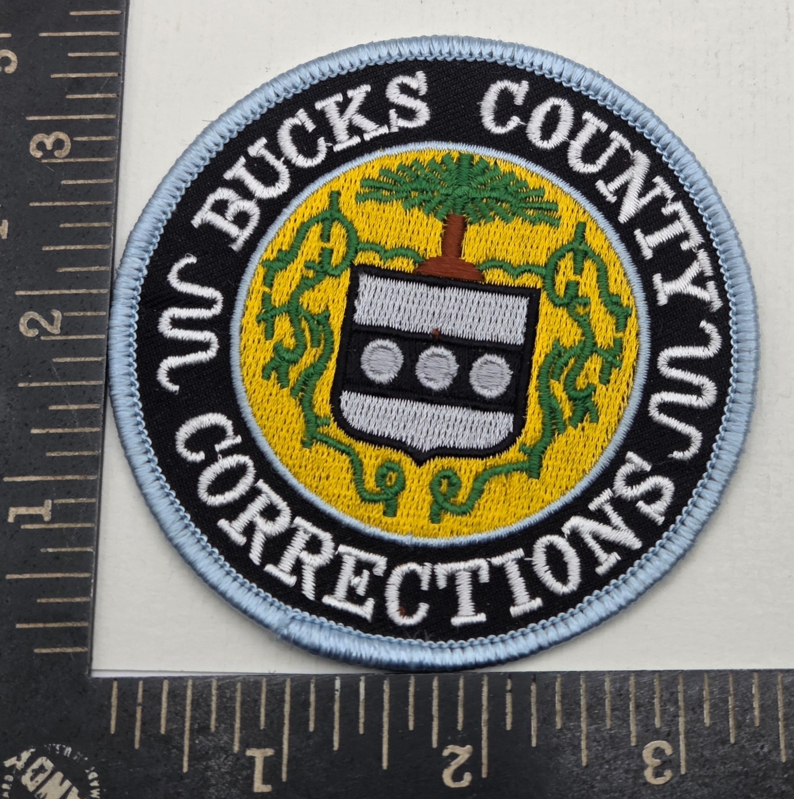 Vintage US Bucks County Corrections Patch Pennsylvania Sew On