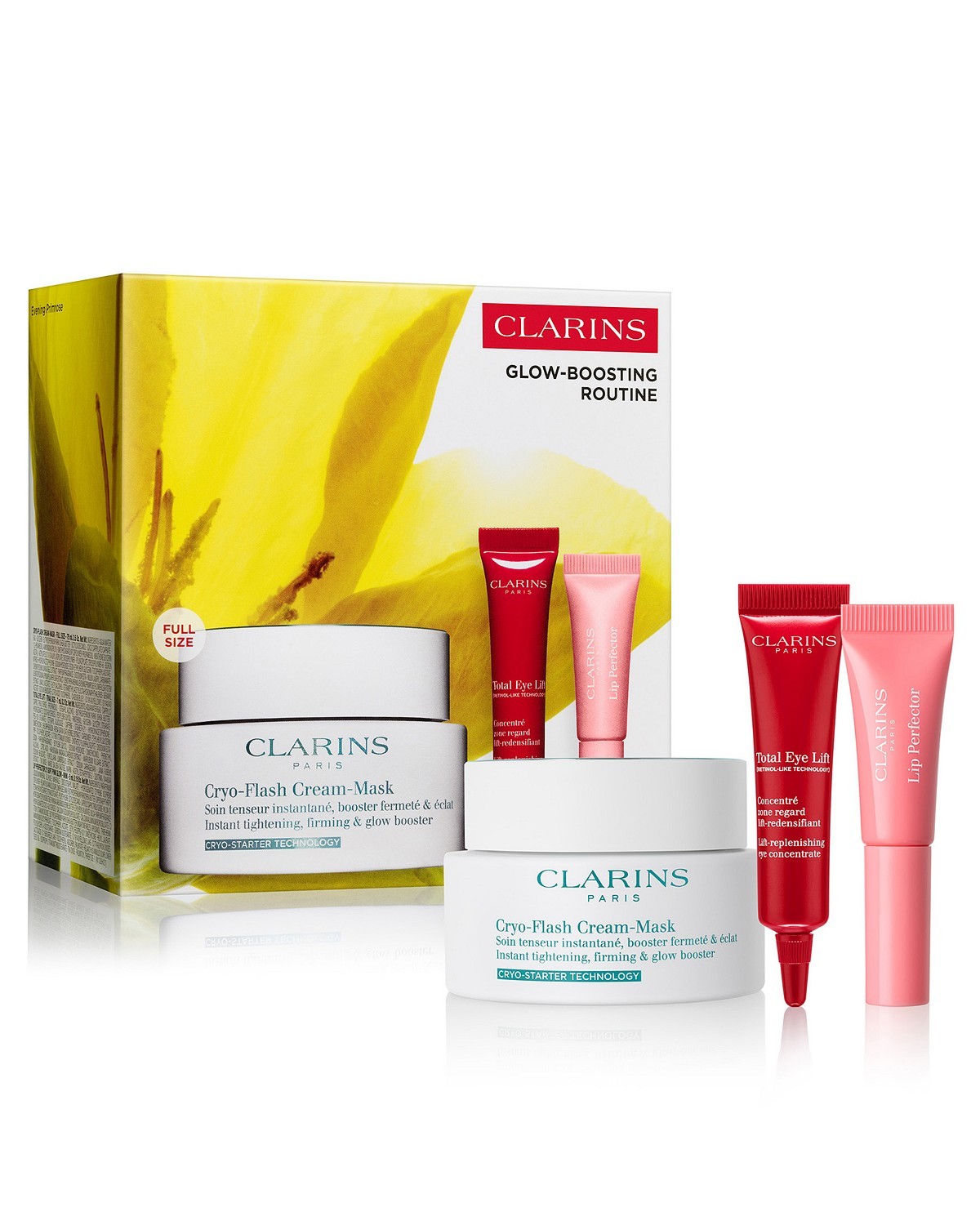 Clarins-3-Pc. Glow-Boosting Cryo-Flash Mask Kit Set|20709