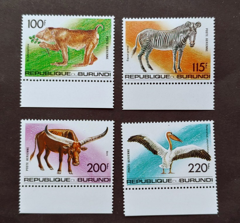 WILDLIFE SET VF MNH BURUNDI (STMO)
