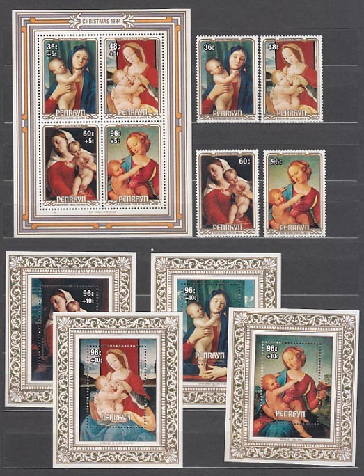 Penrhyn - Mail Yvert 302/5+H.56+57/60 ** Mnh Christmas