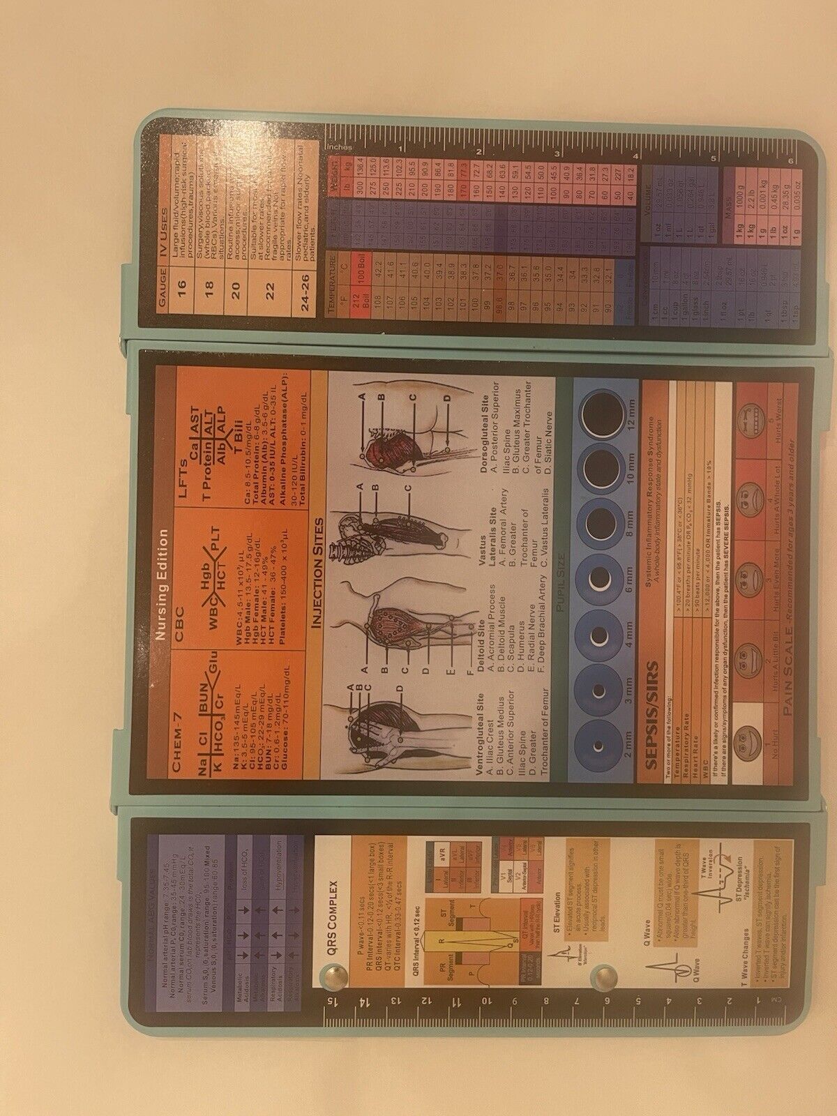 Nursing Doctors Clipboard Foldable RN LVN NP Mint for Learning Schooling Nurse