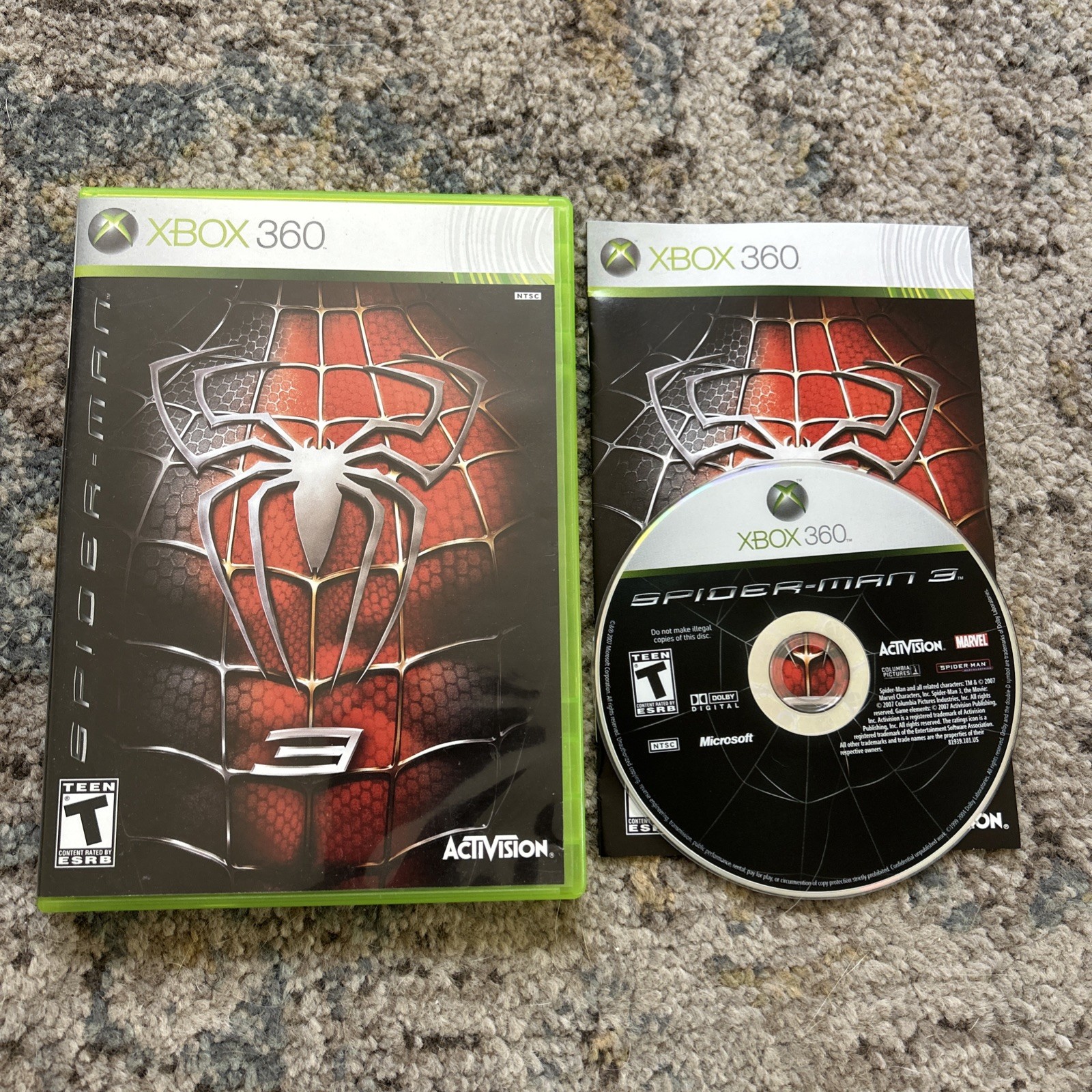 Spider-Man 3 Microsoft Xbox 360 Complete With Manual Clean Tested