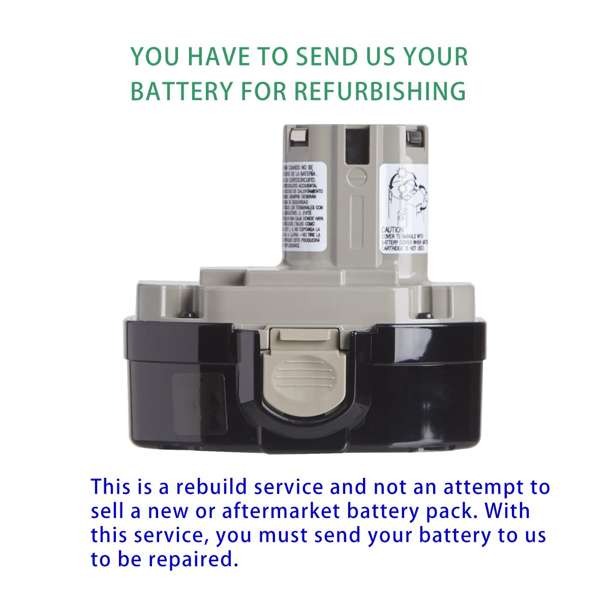 Rebuild service for Makita 1834 1823 1833 1834 1835 18V 3.0Ah Battery Rebuild