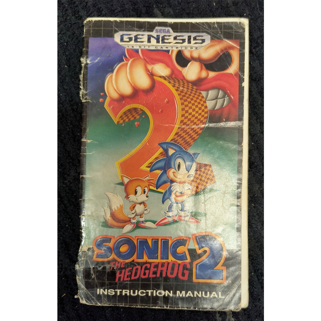 Sonic the Hedgehog 2 (Genesis) MANUAL ONLY/NO GAME-NO Tracking