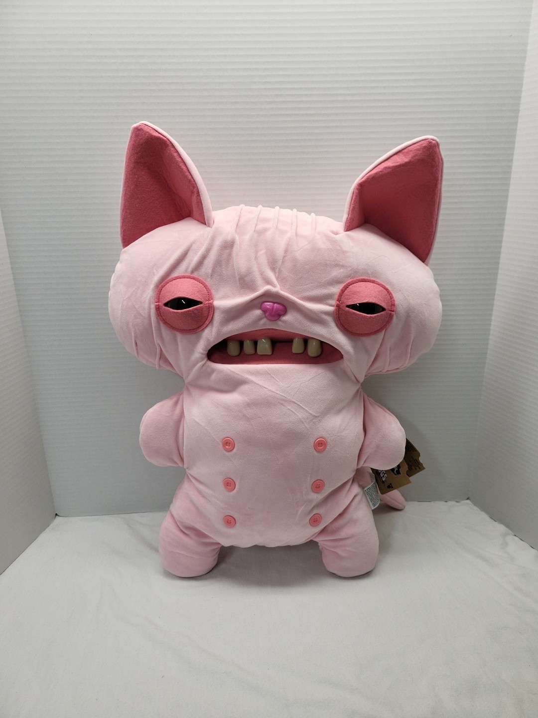 18” Fuggler Sphinx  BIG FUGG Wrinkle McStinkles Cat Pink Plush