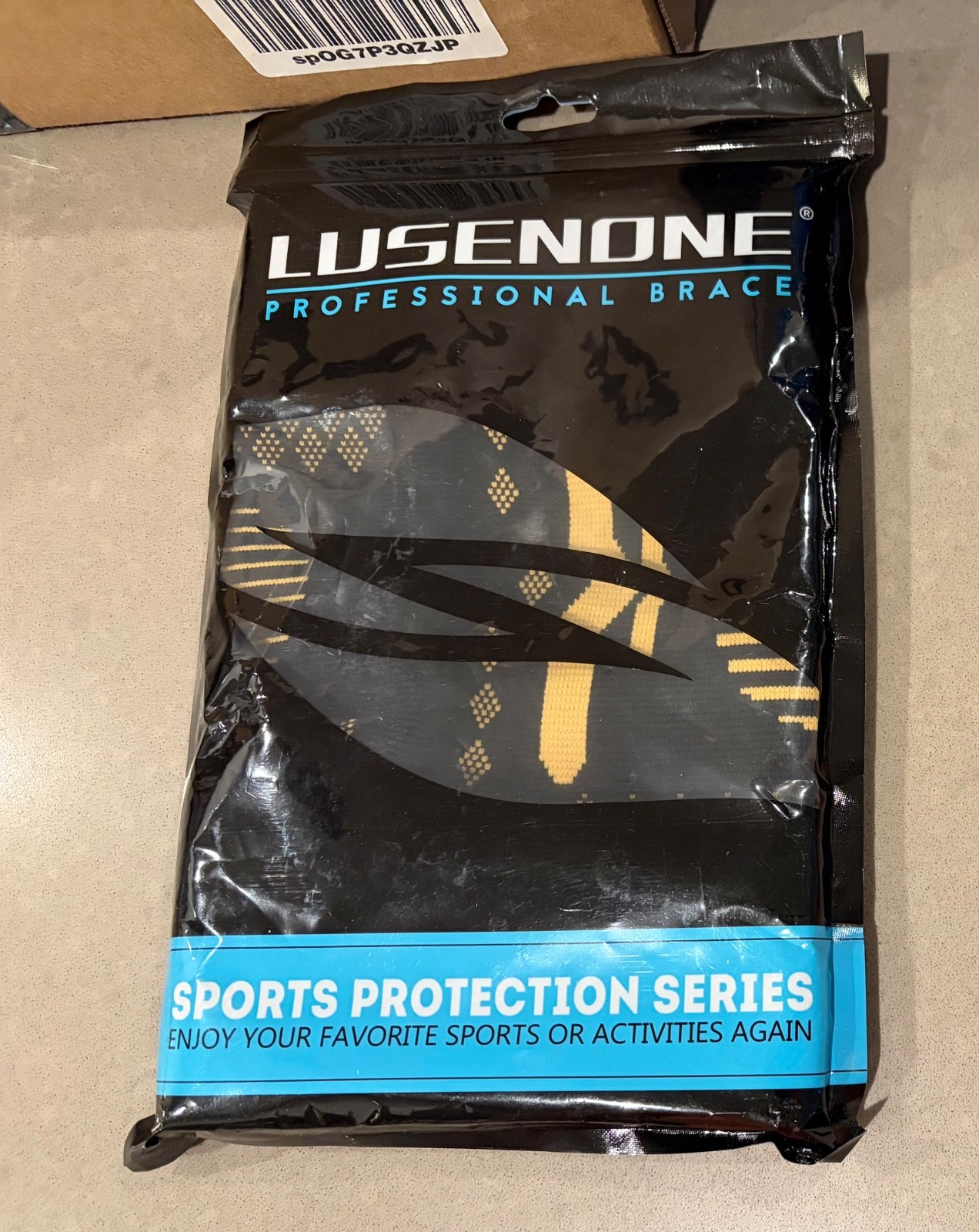 Knee Brace Compression Knee Brace Black/Copper Lusenone Professional XL