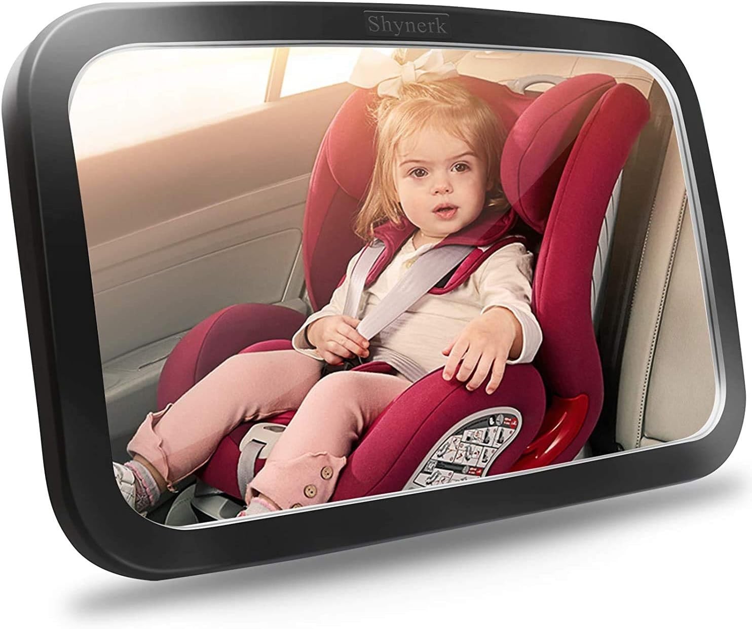 Baby Car Mirror Safety Car Seat Mirror Rear Facing Infant W/ Wide Crystal Clear