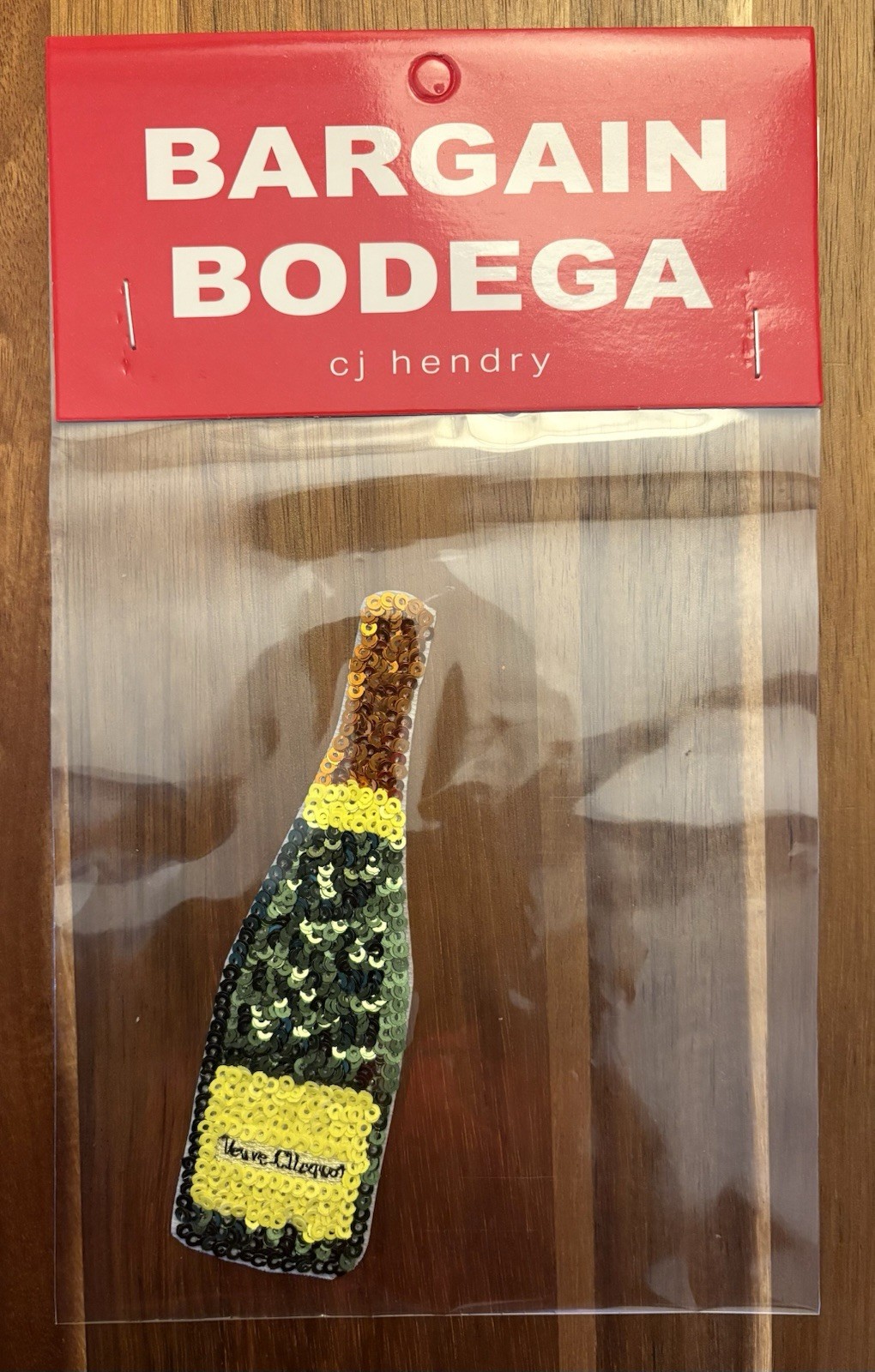 SEALED BRAND NEW CJ Hendry Bargain Bodega LMTD Edition Sequin Patch VC CHAMPAGNE