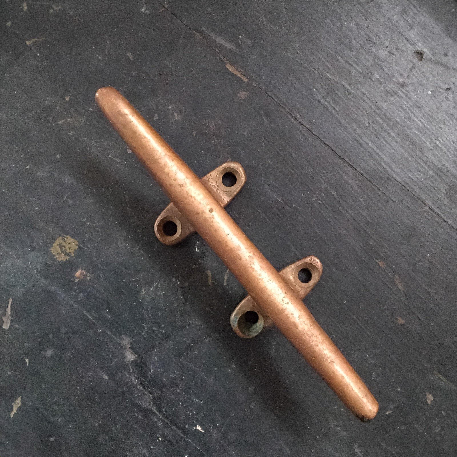 Vintage Antique  4.25 Inch Bronze Boat Dock Cleat