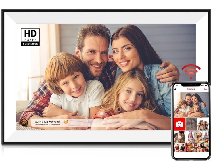 Digital Picture Frame 10.1 Inch Smart WiFi Digital Photo Frame, Touch Screen 32G