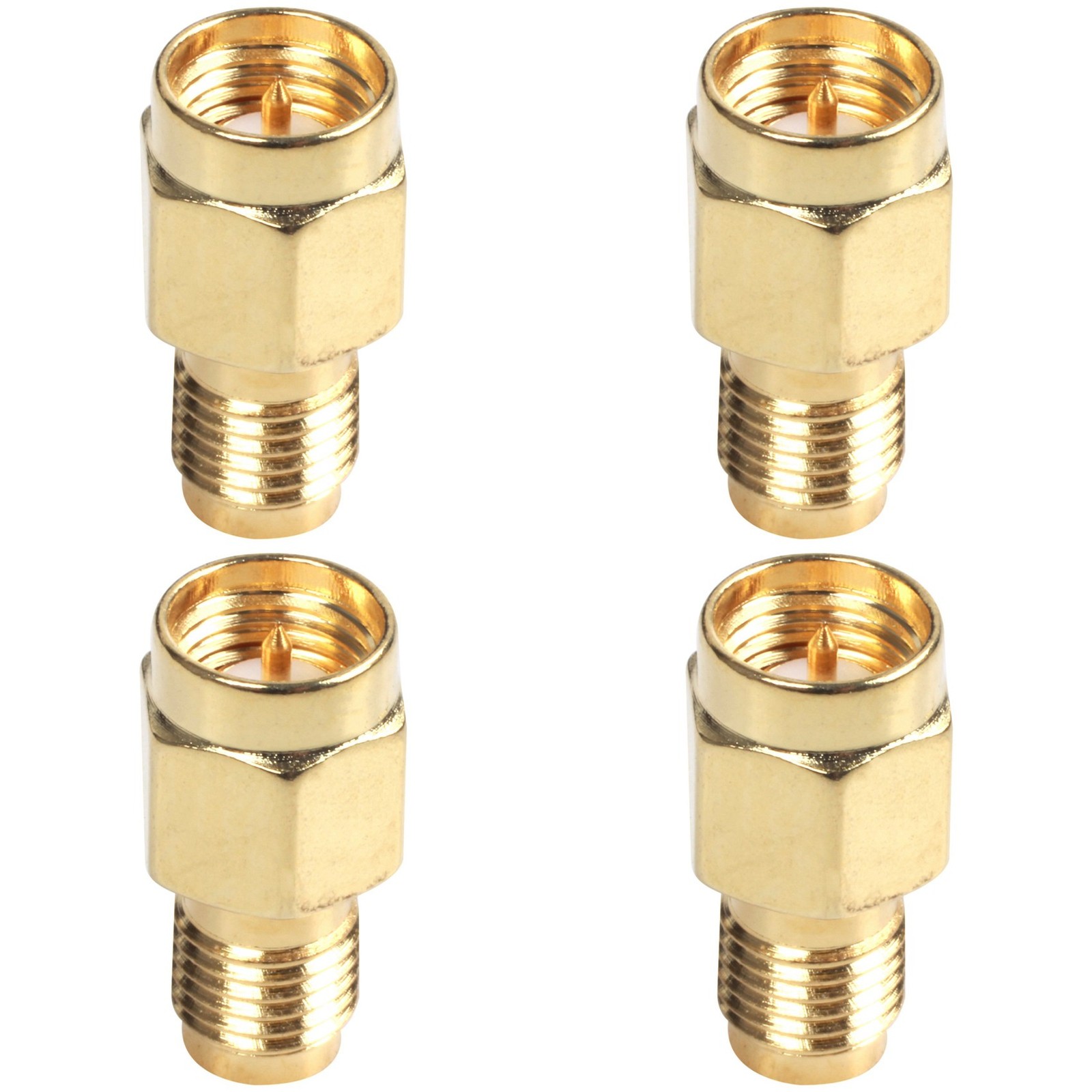 4X  SMA Male Plug to RP-SMA Female  Coax Adapter Connector T3L67331