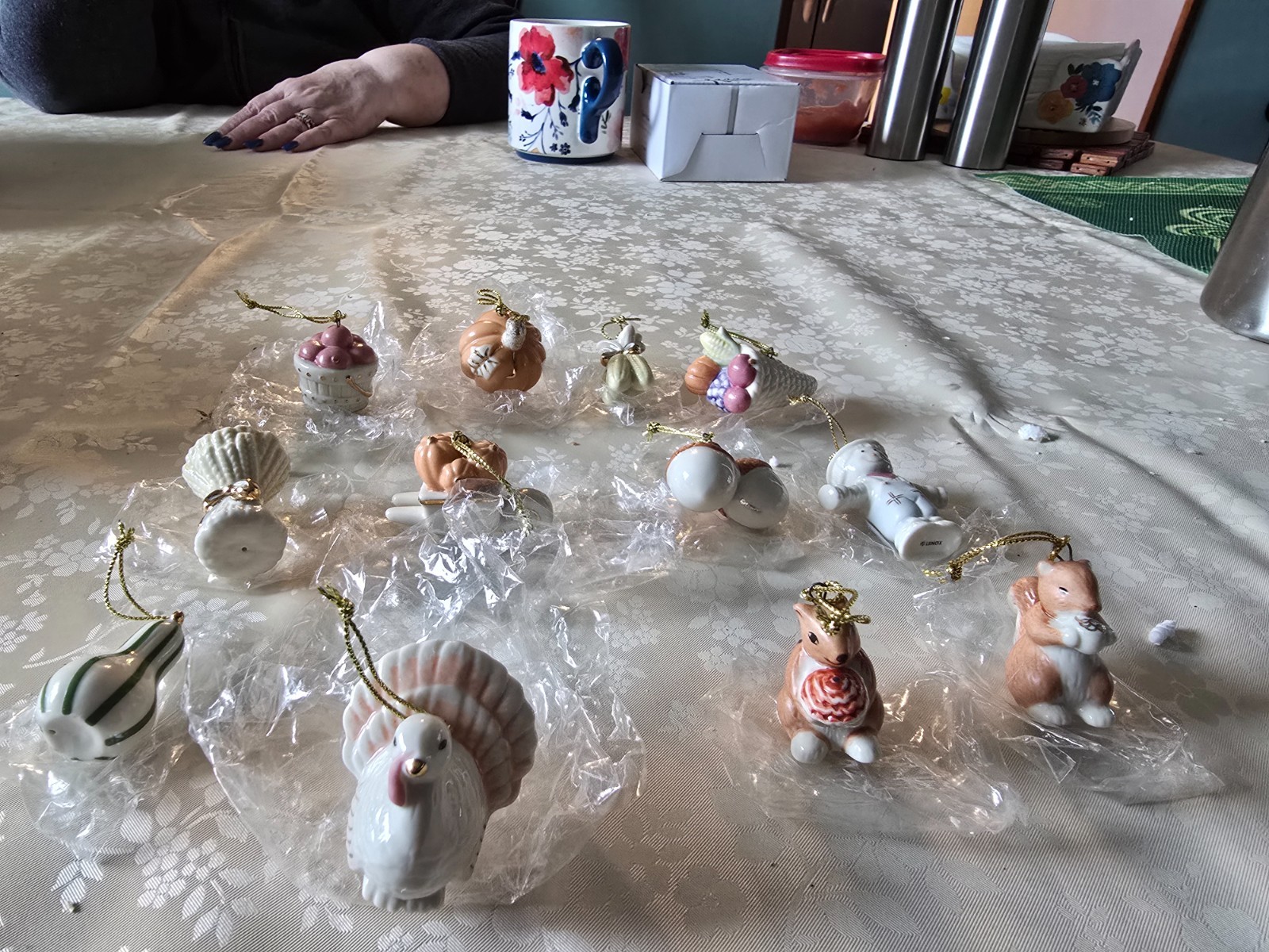 Lenox Tree Autumn Delights Mini Ornaments Set Of 12 In Original  Box  RARE & HTF