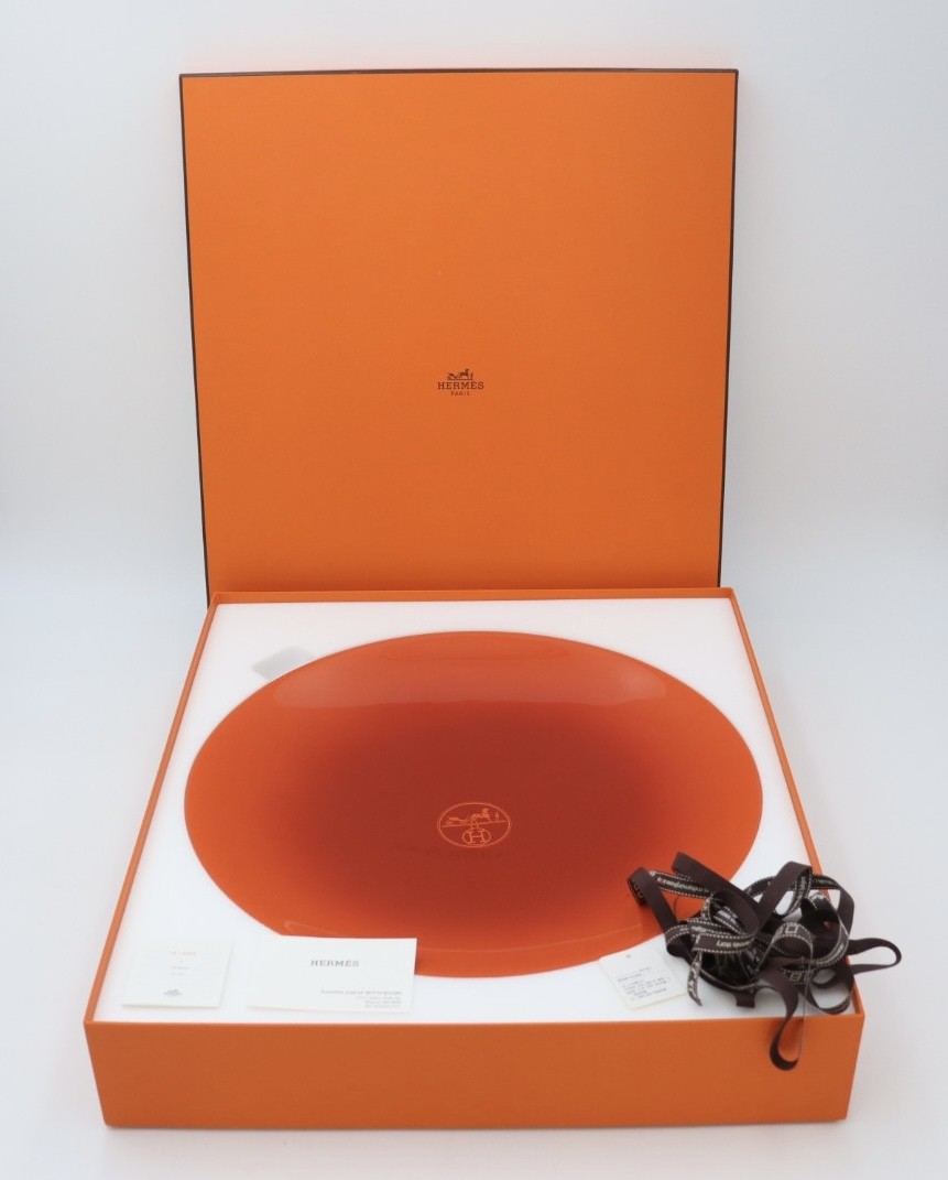 Hermes lacquer plate large plate plastic