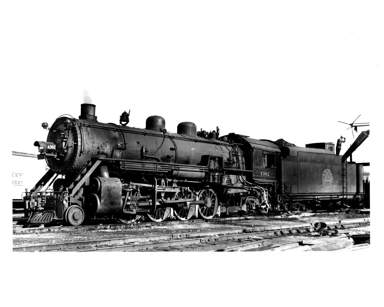 RAILROAD TRAIN 4382 NOVEMBER 4, 1945 8 X 10 B & W PHOTOGRAPH