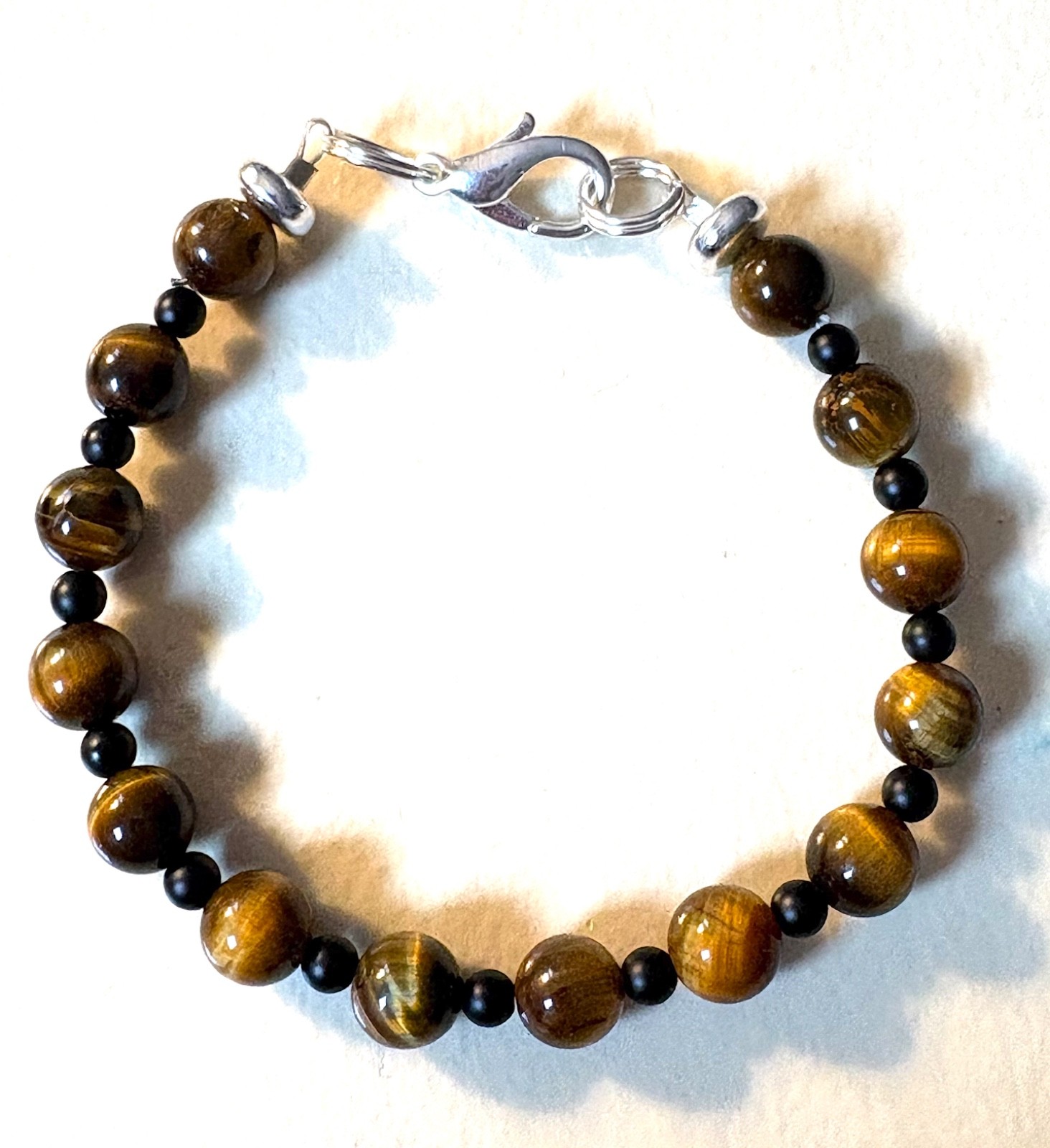 Tiger's Eye & Black Onyx Bracelet